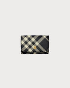 BURBERRY Check Compact Wallet Black/Calico | 博柏利 格紋銀包 (黑白色) - LONDONKELLY 英國名牌代購