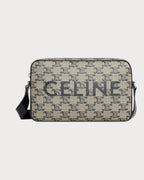 CELINE Men's Medium Messenger Bag in Grained Calfskin (Ecru) | 賽琳 男仕中號粒面牛皮革郵差袋 (米色) - LONDONKELLY 英國名牌代購