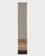 CELINE Scarf brushed fair isle alpaca wool(Natural) - LONDONKELLY 英國名牌代購