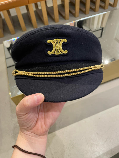 CELINE Triomphe Sailor Cap | 賽琳 水手帽 (藍色) - LondonKelly 英國名牌代購