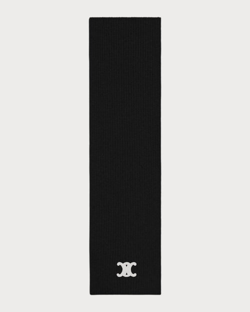 CELINE Triomphe Scarf cashmere(Black) - LONDONKELLY 英國名牌代購