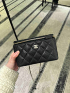 CHANEL Classic Vanity Case | 香奈兒 經典化妝盒袋 (黑色) - LONDONKELLY 英國名牌代購