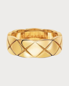 CHANEL J10817 Coco Crush Ring Quilted Motif Small & 18K Beige Gold | 香奈兒 戒指 (多色) - LONDONKELLY 英國名牌代購