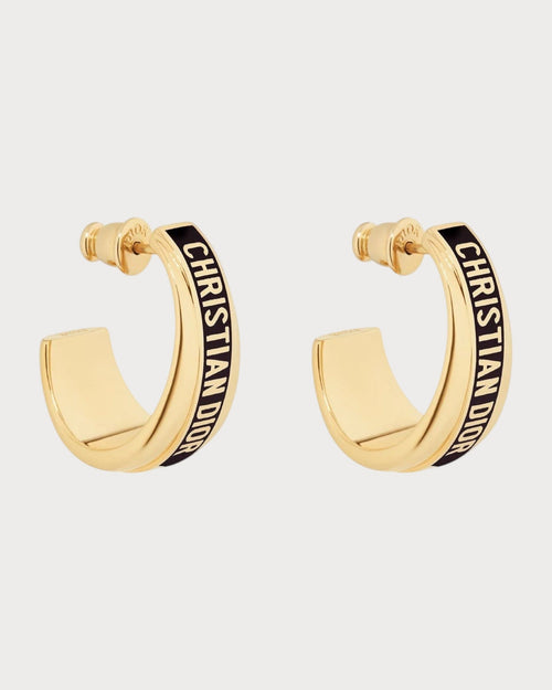 CHRISTIAN DIOR Dior Code Earrings Gold - Finish Metal | 迪奧 耳環 (多色) - LONDONKELLY 英國名牌代購