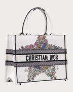 CHRISTIAN DIOR Dior Lucky Medium Dior Book Tote | 迪奧 手提袋 (中碼/白色) - LondonKelly 英國名牌代購