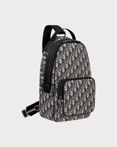 CHRISTIAN DIOR Men's Mini Rider Sling Bag | 迪奧 迷你 Rider 肩袋 (藍色老花)