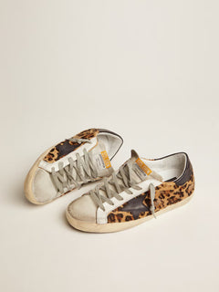 GOLDEN GOOSE Women's Super - Star in leopard print leather | 黃金鵝 女款 Super - Star 豹紋皮革款（豹紋） - LondonKelly 英國名牌代購