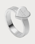 GUCCI Trademark Ring with Heart Pendant | 古馳 心形戒指 (銀色) - LONDONKELLY 英國名牌代購