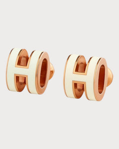 HERMES Rose Gold Mini Pop H Earrings | 愛馬仕 玫瑰金耳環 (迷你/多色) - LONDONKELLY 英國名牌代購