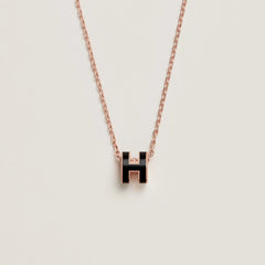 HERMES Rose Gold Mini Pop H Necklace | 愛馬仕 玫瑰金頸鏈 (多色) - LondonKelly 英國名牌代購