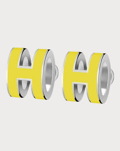 HERMES Silver Mini Pop H Earrings | 愛馬仕 耳環 (迷你/多色) - LONDONKELLY 英國名牌代購