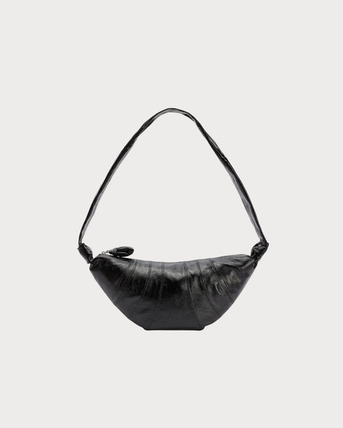 LEMAIRE Medium Croissant Bag In Coated Cotton | 手袋 (中碼/黑色) - LONDONKELLY 英國名牌代購