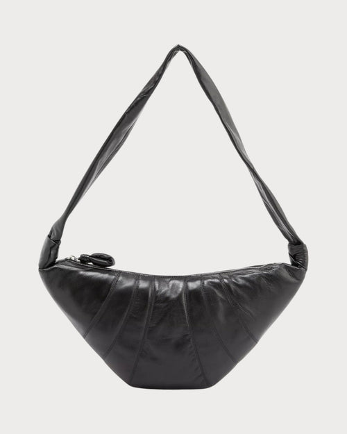 LEMAIRE Men's Croissant Medium Leather Cross - Body Bag | 男仕手袋 (黑色) - LONDONKELLY 英國名牌代購