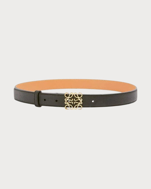 LOEWE Grain Leather Anagram Belt | 羅意威 皮帶 (2.8cm/Black)