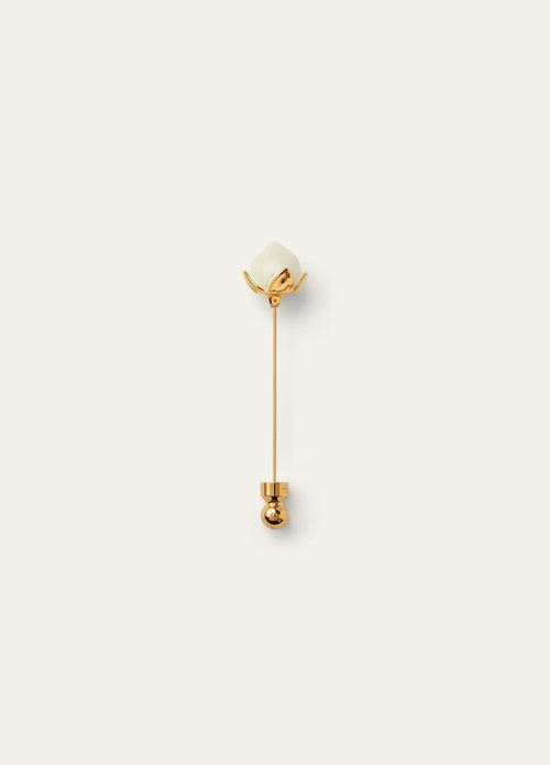 LORO PIANA Linen Flower Bud Pin | 諾悠翩雅 胸針 (多色) - LondonKelly 英國名牌代購
