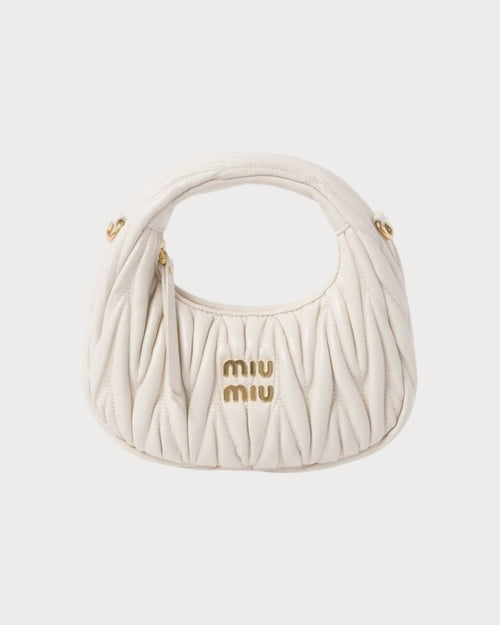 MIU MIU Wander Matelasse Nappa Leather Hobo Mini - Bag | 繆繆 迷你手袋 (多色) - LONDONKELLY 英國名牌代購