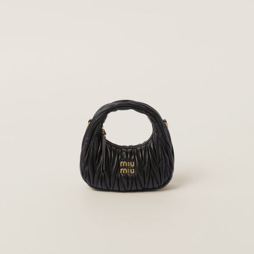 MIU MIU Wander Matelasse Nappa Leather Hobo Mini-Bag | 繆繆 迷你手袋 (多色) - LondonKelly 英國名牌代購