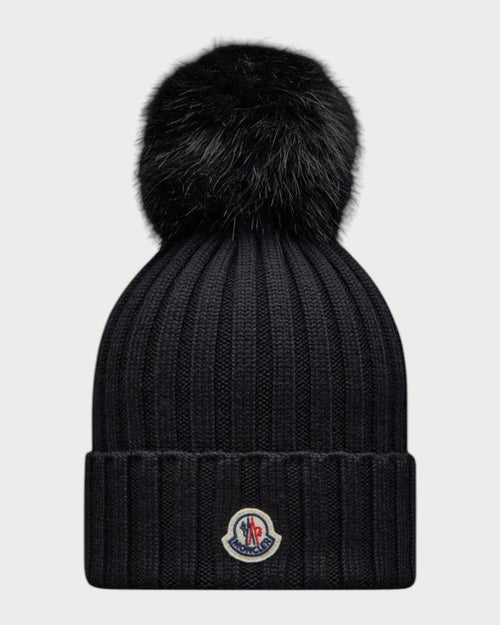 MONCLER Beanie with Pom Pom Wool(4 Colors) - LONDONKELLY 英國名牌代購