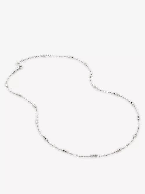 MONICA VINADER Triple - Beaded Sterling - Silver Choker Necklace | 頸鏈 (銀色) - LondonKelly 英國名牌代購