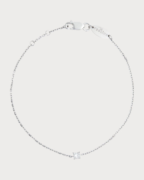 REDLINE White Gold and Diamond Princesse Bracelet | 紅繩 手鏈 (0.11CT/多色) - LONDONKELLY 英國名牌代購