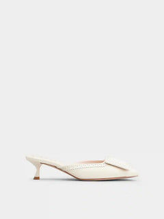 ROGER VIVIER Viv' in The City Mules in Suede | RV 麂皮穆勒鞋 (多色) - LondonKelly 英國名牌代購