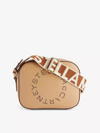 STELLA MCCARTNEY Logo Mini Faux - Leather Camera Bag | 迷你袋 (米色) - LondonKelly 英國名牌代購