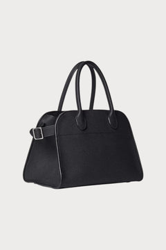 THE ROW Soft Margaux 10 Bag in Leather | 手袋 (黑色) - LONDONKELLY 英國名牌代購