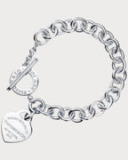 TIFFANY & CO. Return to Tiffany Heart Tag Toggle Bracelet in Silver | 蒂芙尼 手鏈 (銀色) - LONDONKELLY 英國名牌代購