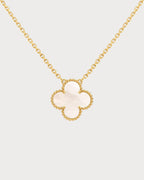 VAN CLEEF & ARPELS Vintage Alhambra White Pendant | 梵克雅寶 白色吊墜 (黃金) - LONDONKELLY 英國名牌代購