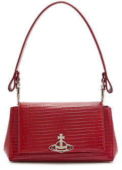 VIVIENNE WESTWOOD Hazel Medium Handbag Croc - Effect Leather | 西太后 鱷魚紋皮革手袋 (多色) - LondonKelly 英國名牌代購