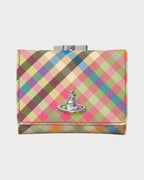 VIVIENNE WESTWOOD Small Frame Heather Plaid Wallet | 西太后 銀包 (格紋) - LONDONKELLY 英國名牌代購