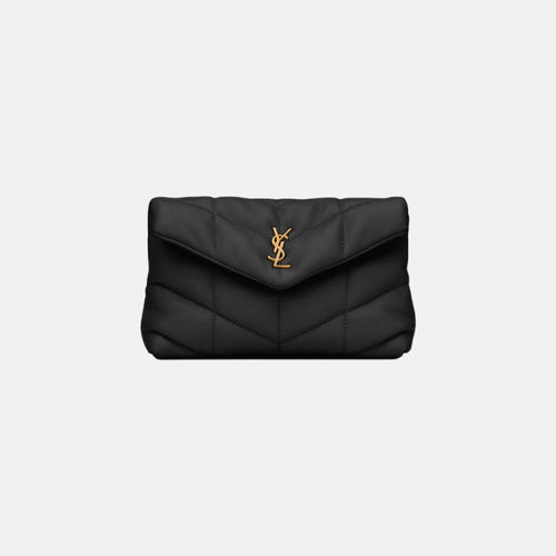 YSL SAINT LAURENT Puffer Small Pouch | 聖羅蘭 Pouch (黑色)